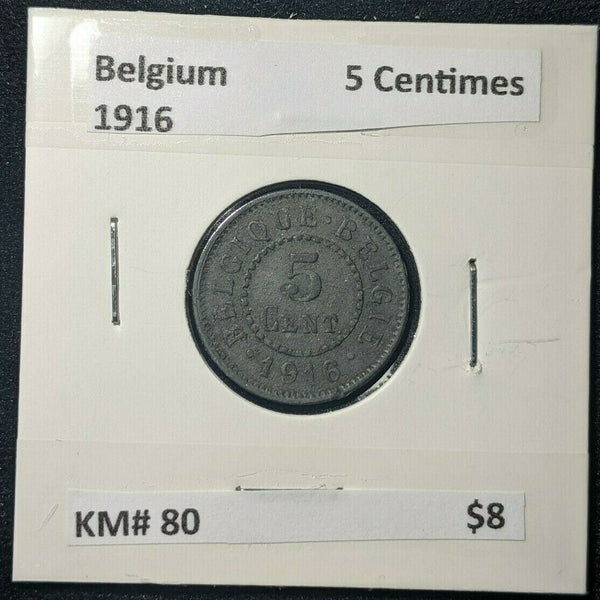 Belgium 1916 5 Centimes KM# 80    #385