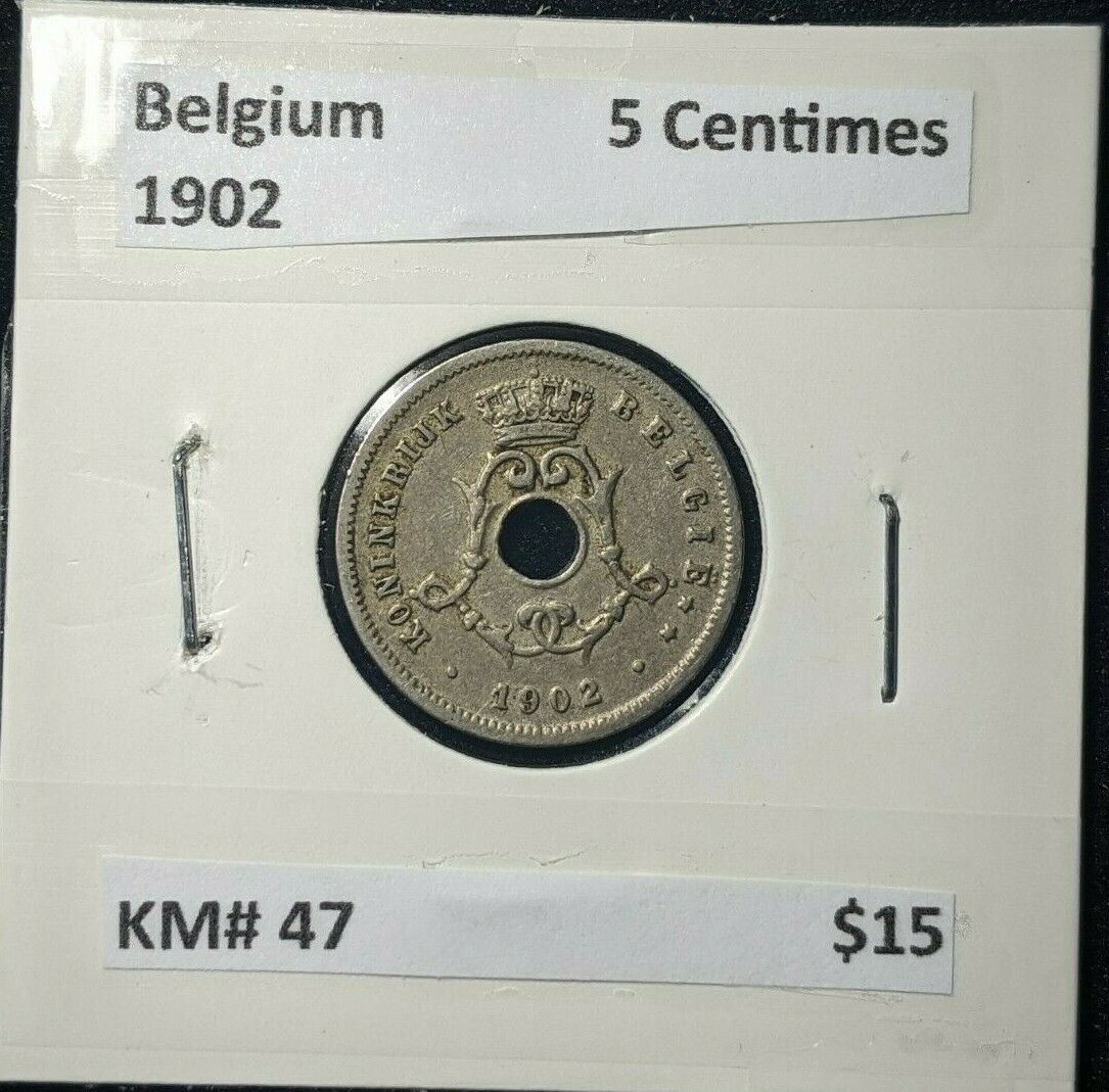 Belgium 1902 5 Centimes KM# 47    #391