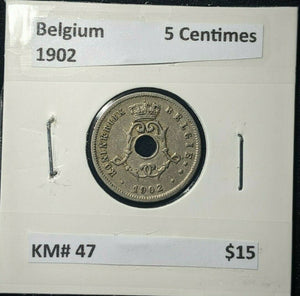 Belgium 1902 5 Centimes KM# 47    #391