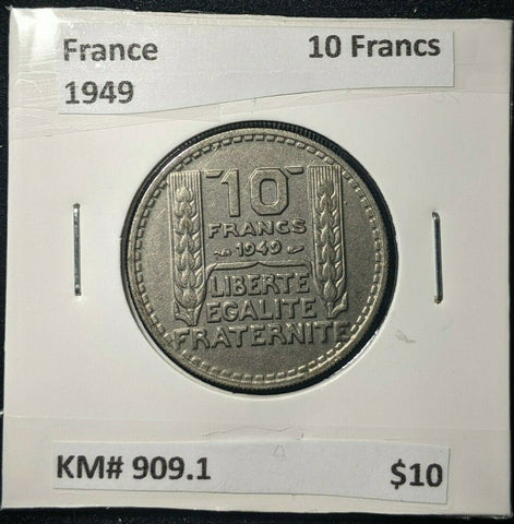 France 1949 10 Francs KM# 909.1  #818