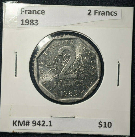 France 1983 2 Francs KM# 942.1  #952