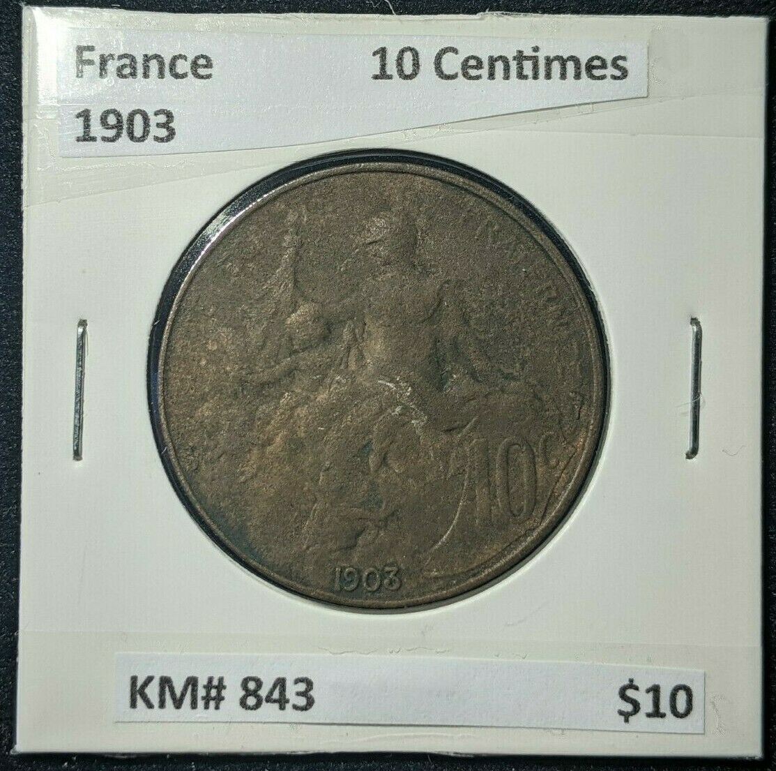 France 1903 10 Centimes KM# 843  #958