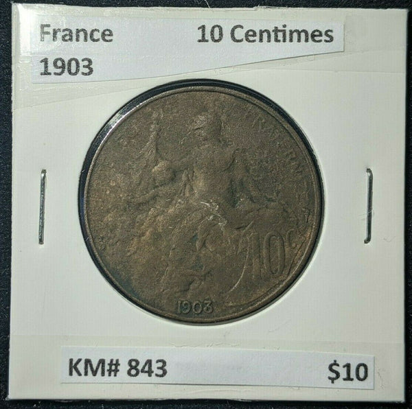 France 1903 10 Centimes KM# 843  #958