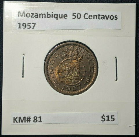 Mozambique 1957 50 Centavos KM# 81     #488   #6C