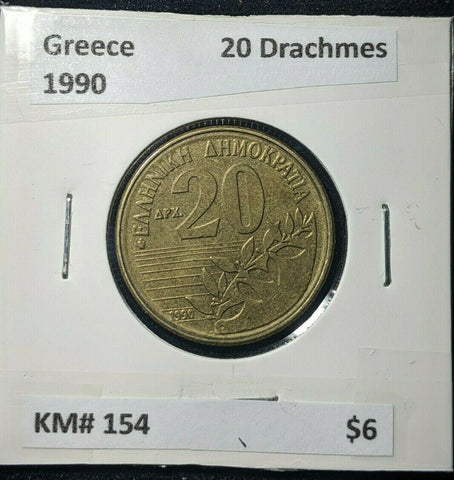 Greece 1990 20 Drachmes KM# 154  #423  7A