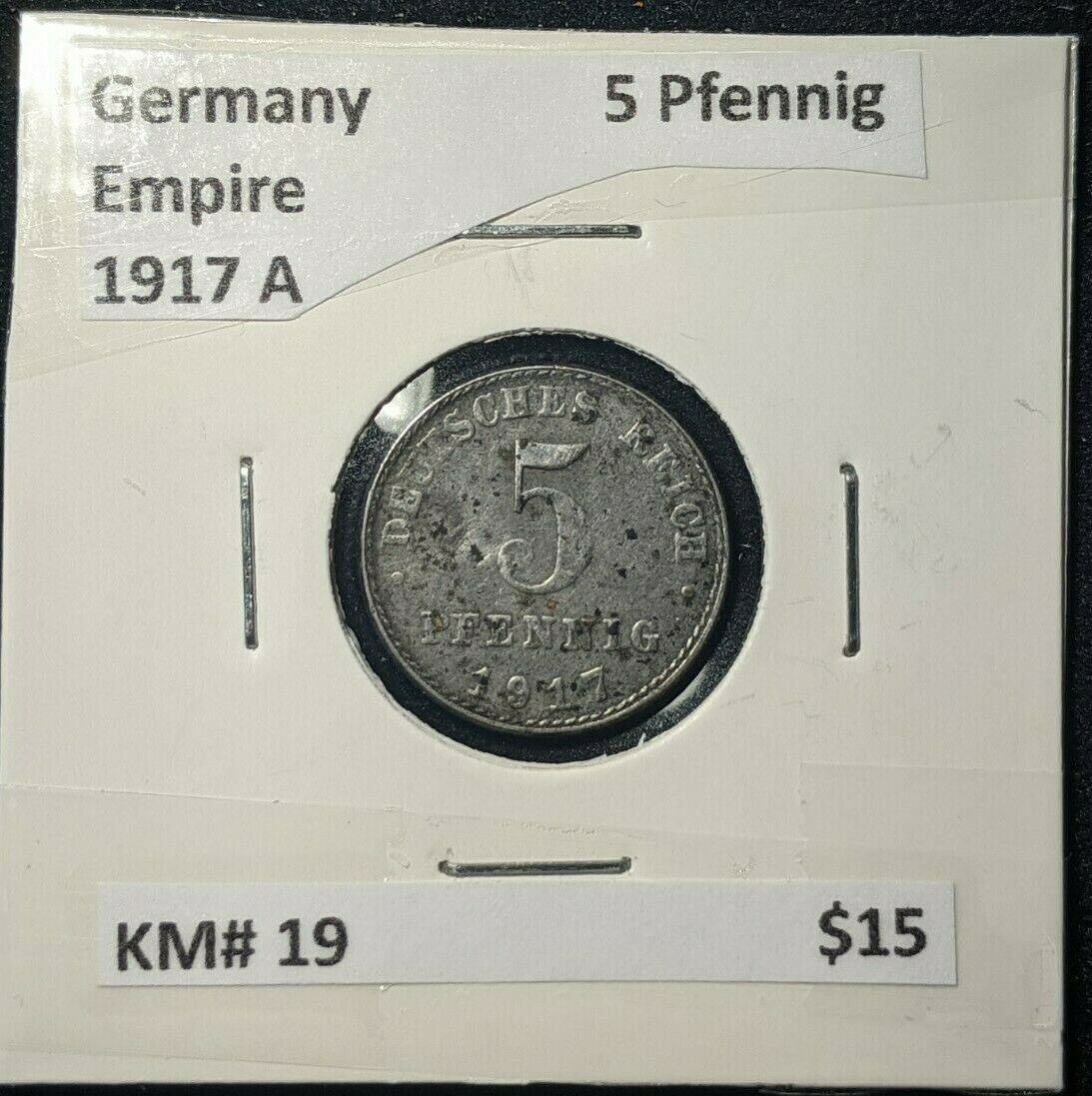 Germany Empire 1917 A 5 Pfennig KM# 19  #868  7A