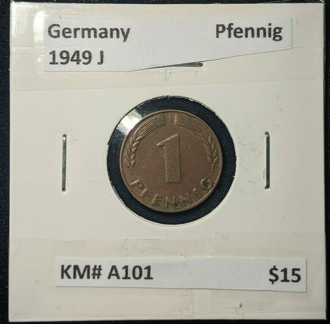 Germany 1949 J Pfennig KM# A101  #876  7B