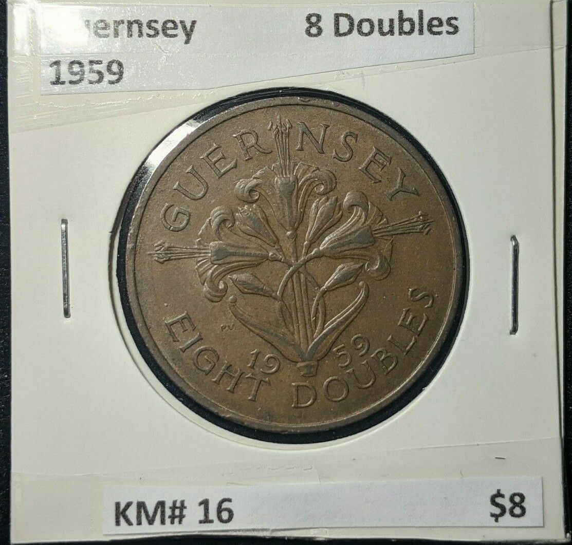 Guernsey 1959 8 Doubles KM# 16  #608  8B