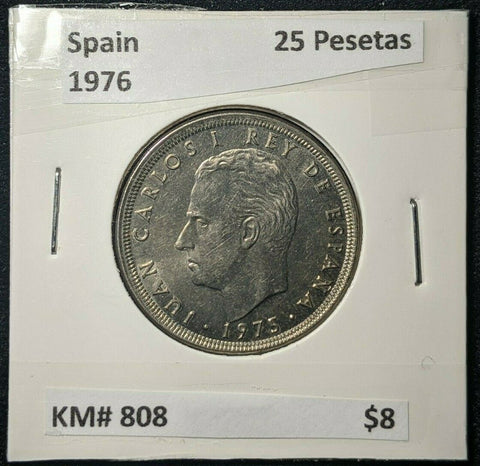 Spain 1976 25 Pesetas KM# 808   #748