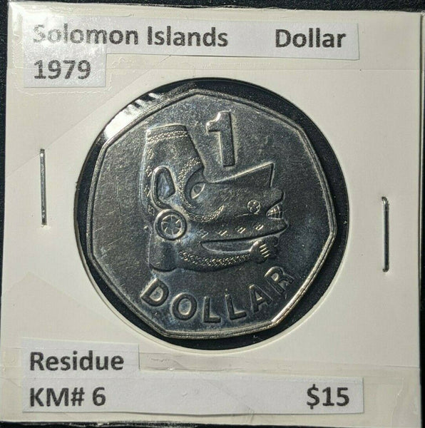 Solomon Islands 1979 Dollar $1 KM# 6 Residue  #509 #18A