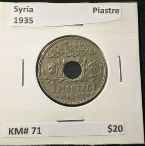 Syria 1935 Piastre KM# 71 #333