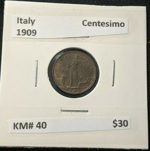 Italy 1909 Centesimo KM# 40 #011