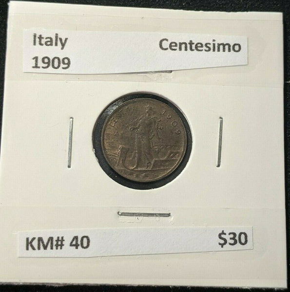 Italy 1909 Centesimo KM# 40 #011
