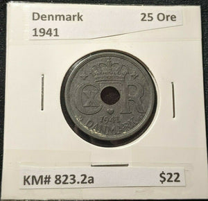 Denmark 1941 25 Ore KM# 823.2a #336