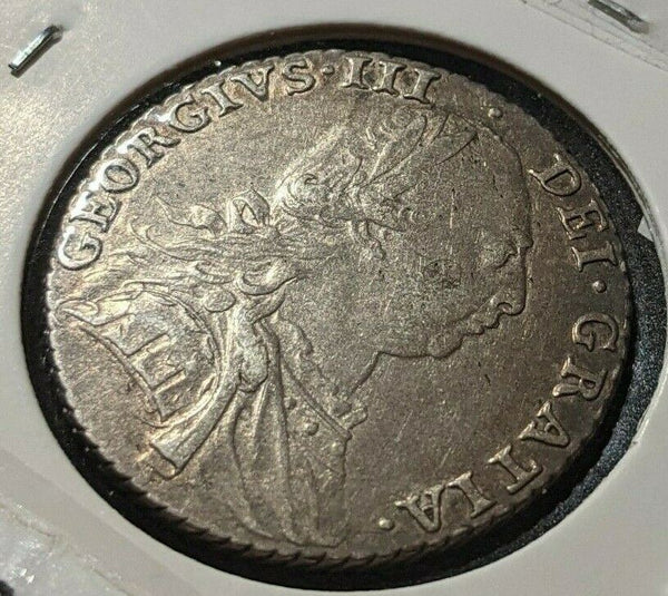 Great Britain 1787 No Hearts Shilling SPINK# 3748 Scratches #205