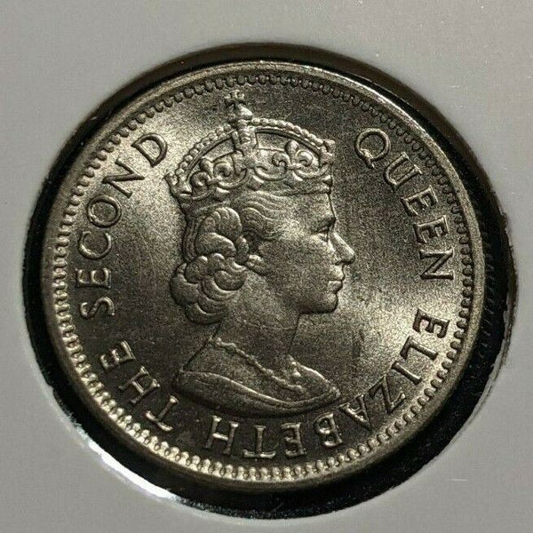 Malaya & British Borneo 1957 H 5 Cents KM# 1 Scratch #053