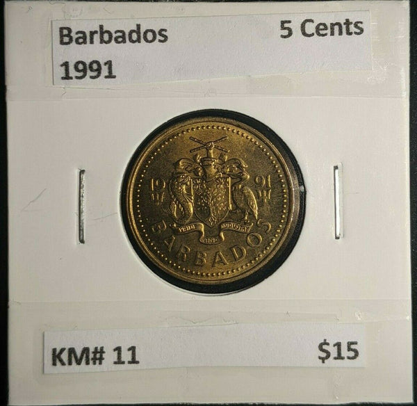 Barbados 1991 5 Cents KM# 11 #084