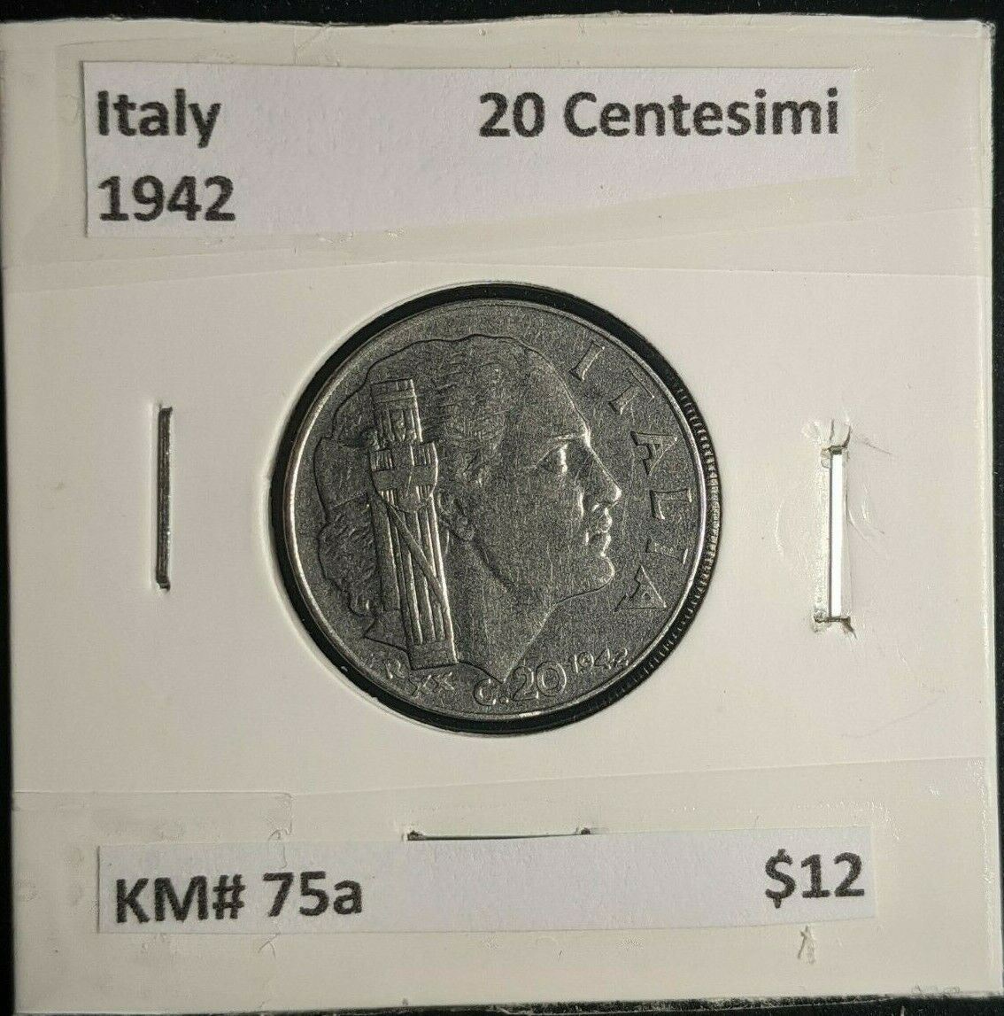 Italy 1942 20 Centesimi KM# 75a #013