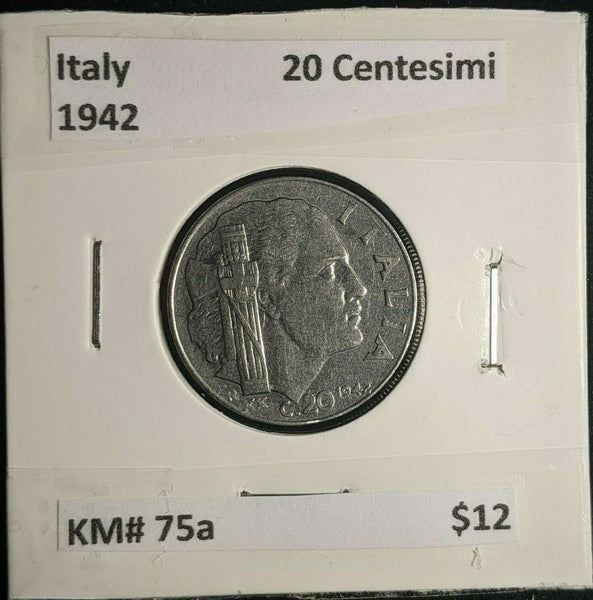 Italy 1942 20 Centesimi KM# 75a #013