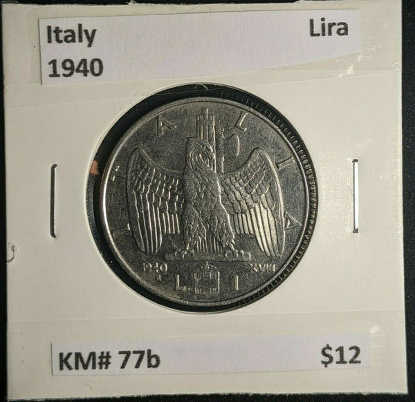 Italy 1940 Lira KM# 77b #350