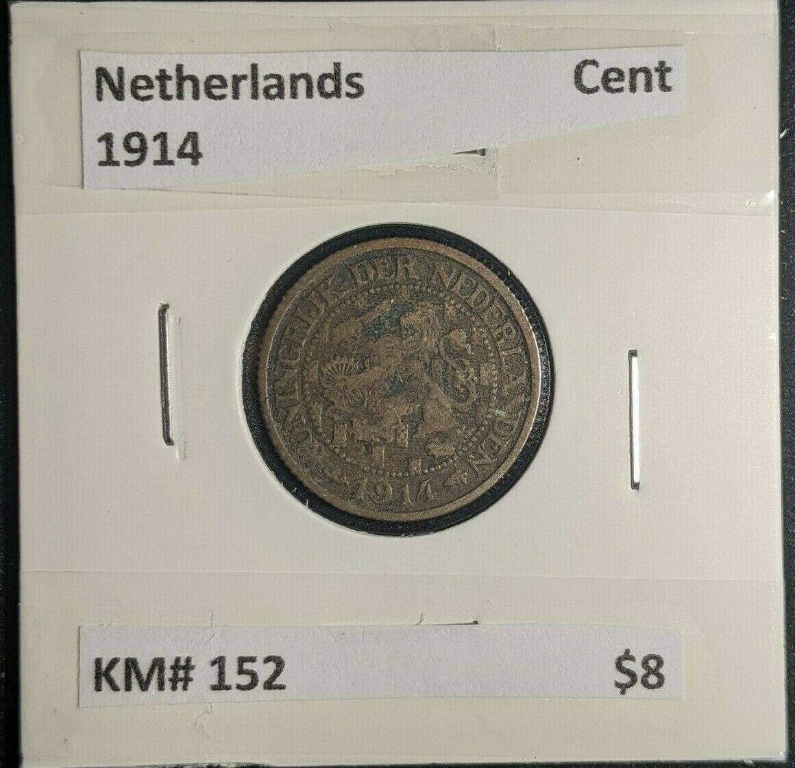 Netherlands 1914 Cent KM# 152 #206