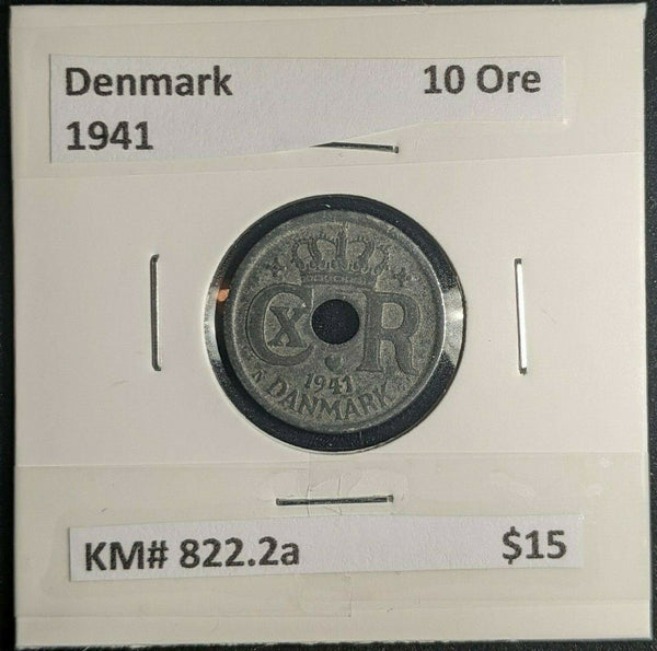 Denmark 1941 10 Ore KM# 822.2a #228