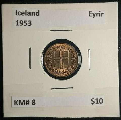 Iceland 1953 Eyrir KM# 8 #0190