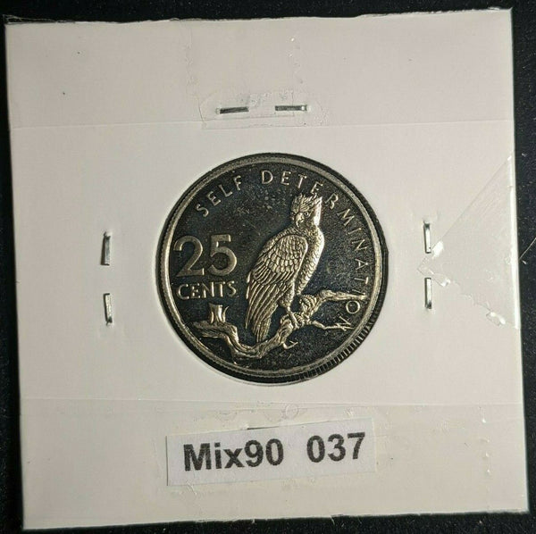 Guyana Proof 1976 25 Cents KM# 40 #037  8B