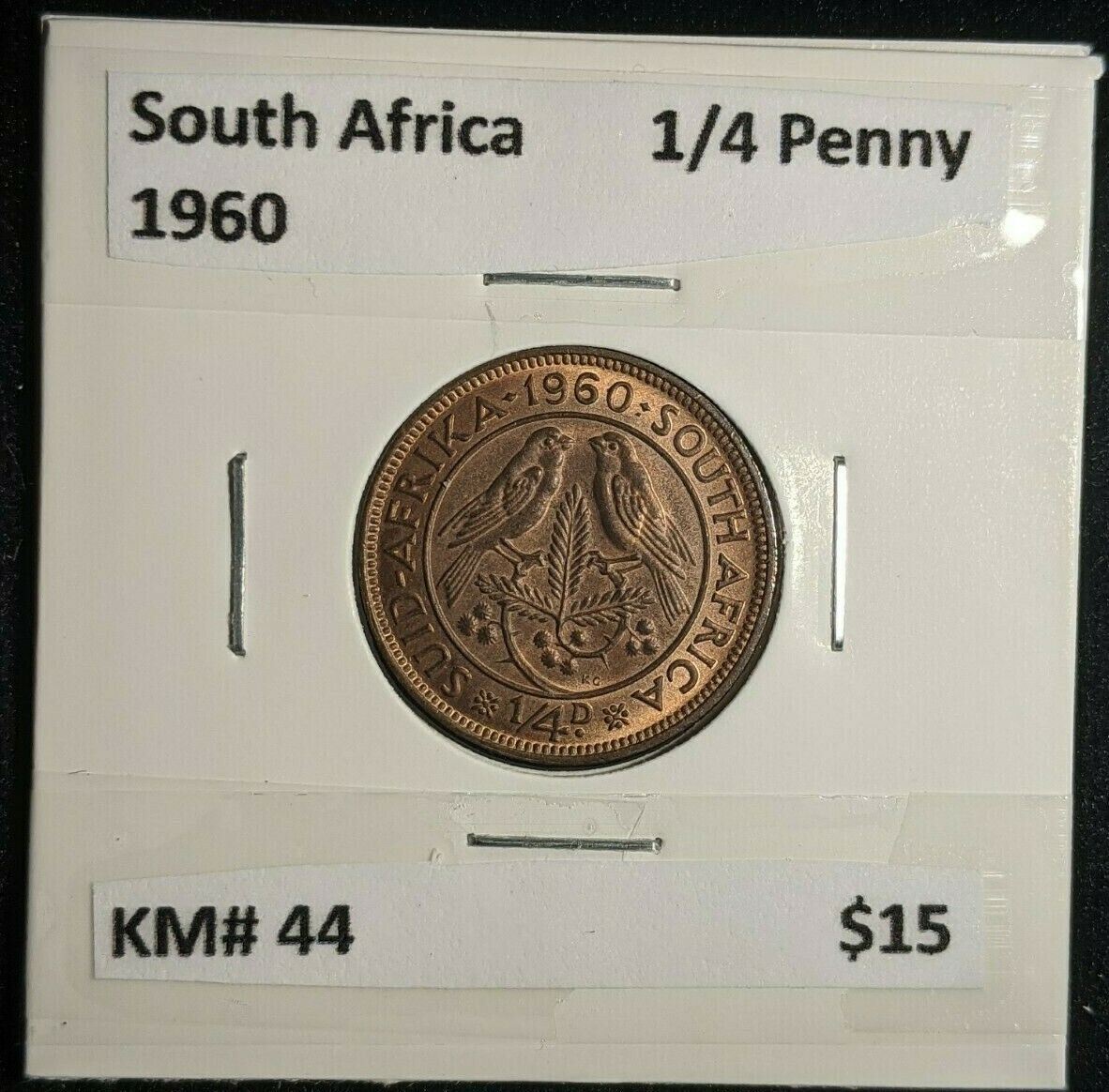 South Africa 1960 1/4 Penny KM# 44 #053