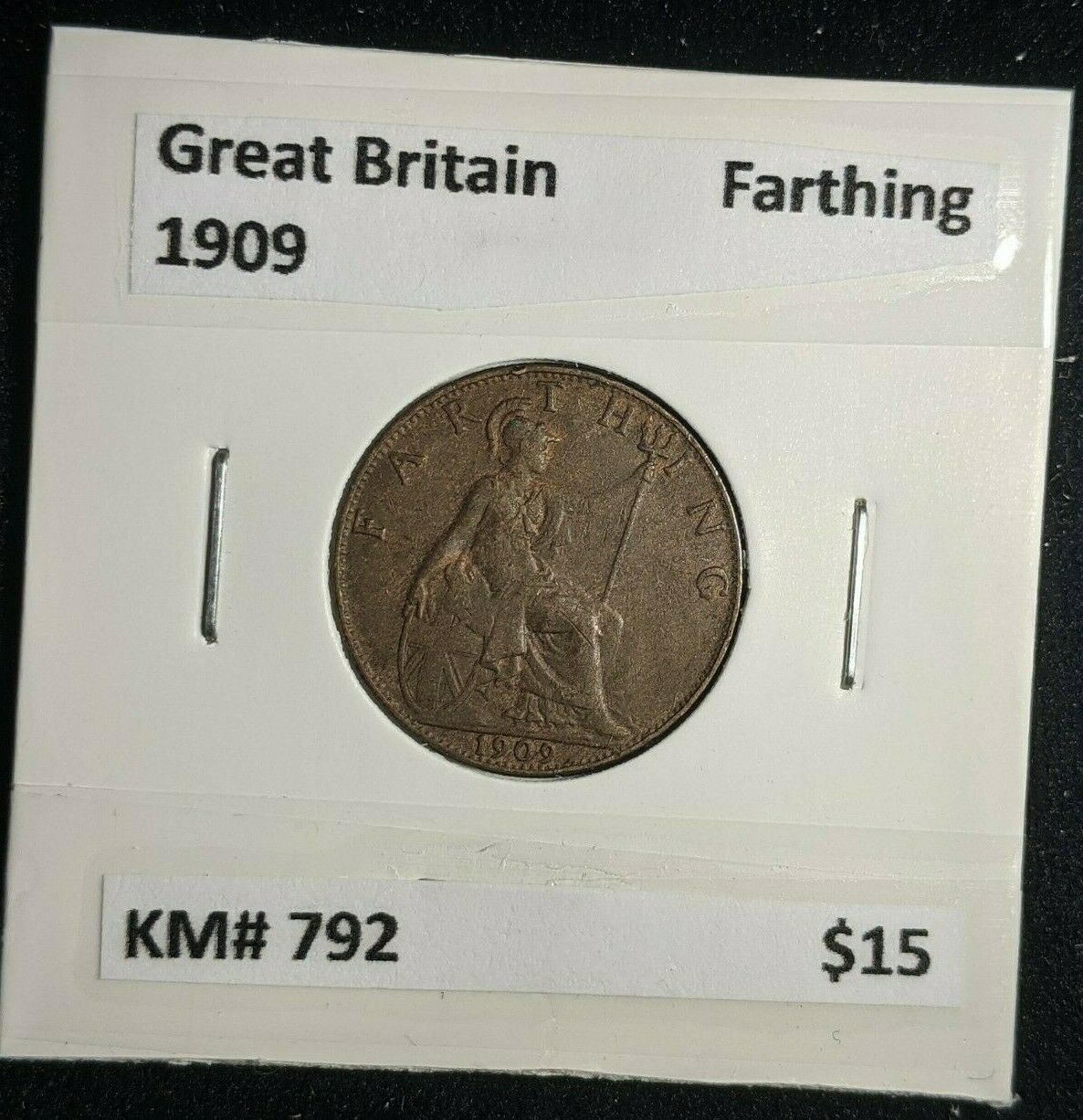 Great Britain 1909 Farthing 1/4d KM# 792 #1813