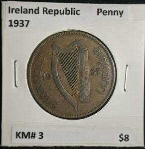 Ireland Republic 1937 Penny KM# 3 #1295