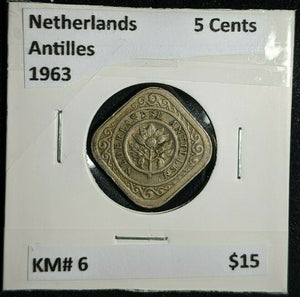 Netherlands Antilles 1963 5 Cents KM# 6 #1306