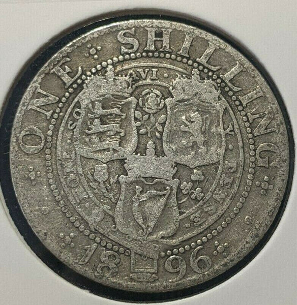 Great Britain 1896 Shilling KM# 780 Scratches #1895