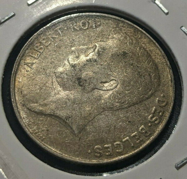 Belgium 1914 Franc KM# 73.1 Cleaned #711