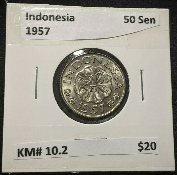 Indonesia 1957 50 Sen KM# 10.2 #0084