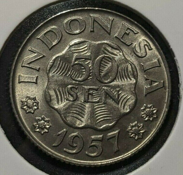 Indonesia 1957 50 Sen KM# 10.2 #0084