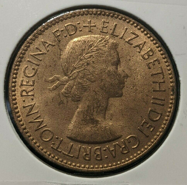 Great Britain 1953 Half Penny 1/2d KM# 882 #989