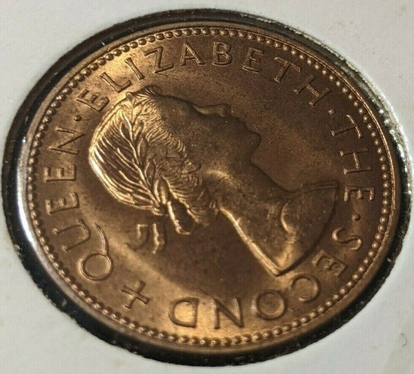 New Zealand 1960 Half Penny 1/2d KM# 23.2 #016