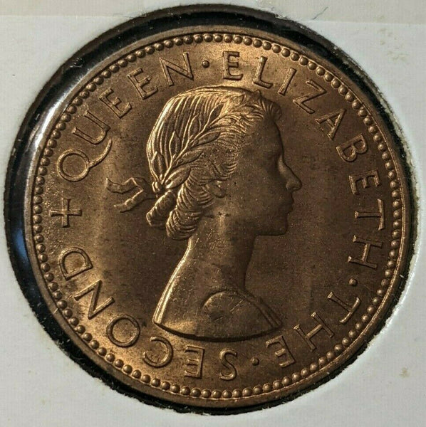 New Zealand 1960 Half Penny 1/2d KM# 23.2 #004