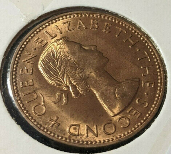 New Zealand 1960 Half Penny 1/2d KM# 23.2 #004