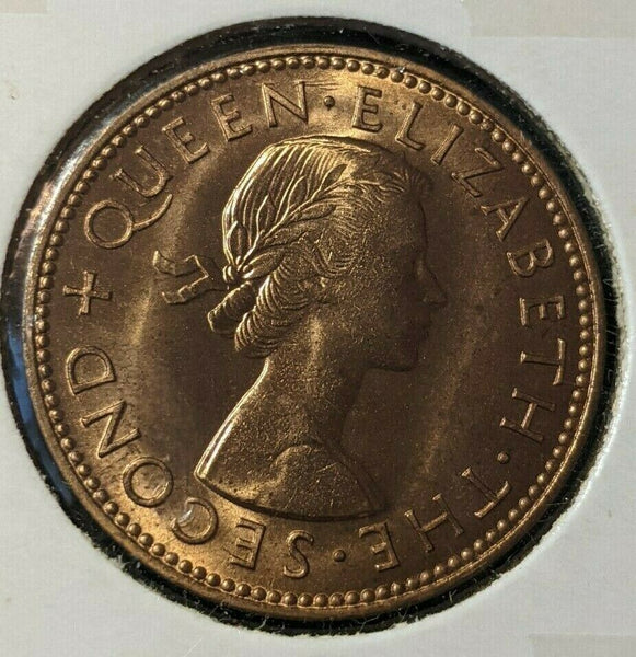 New Zealand 1960 Half Penny 1/2d KM# 23.2 #023