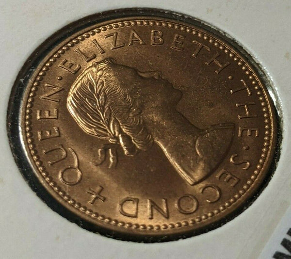 New Zealand 1960 Half Penny 1/2d KM# 23.2 #002