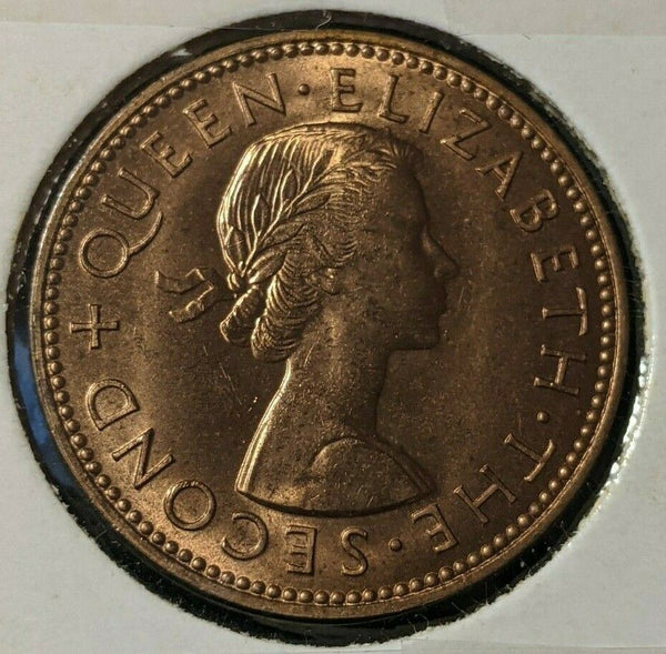 New Zealand 1960 Half Penny 1/2d KM# 23.2 #032