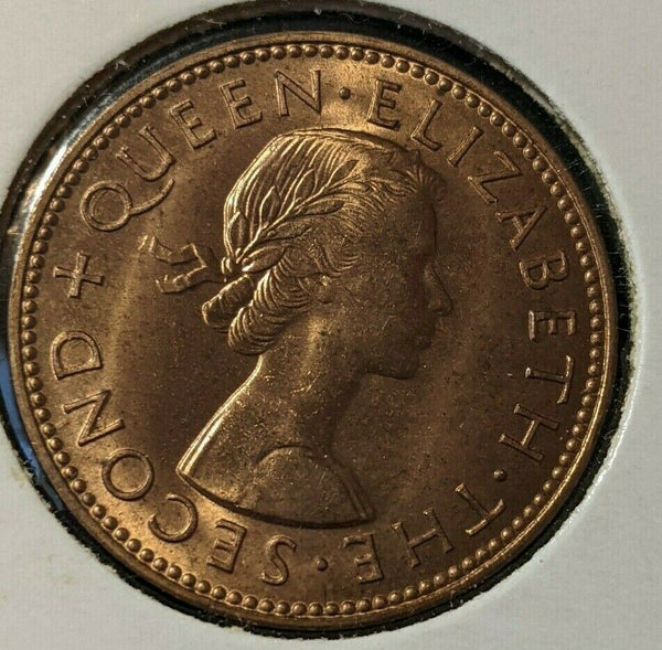 New Zealand 1960 Half Penny 1/2d KM# 23.2 #008