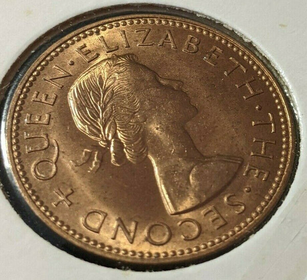 New Zealand 1960 Half Penny 1/2d KM# 23.2 #008