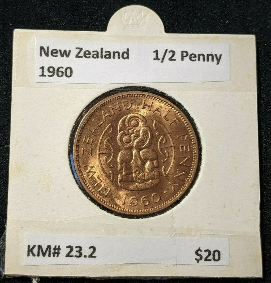 New Zealand 1960 Half Penny 1/2d KM# 23.2 #011
