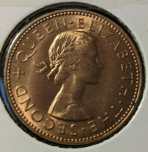 New Zealand 1960 Half Penny 1/2d KM# 23.2 #010