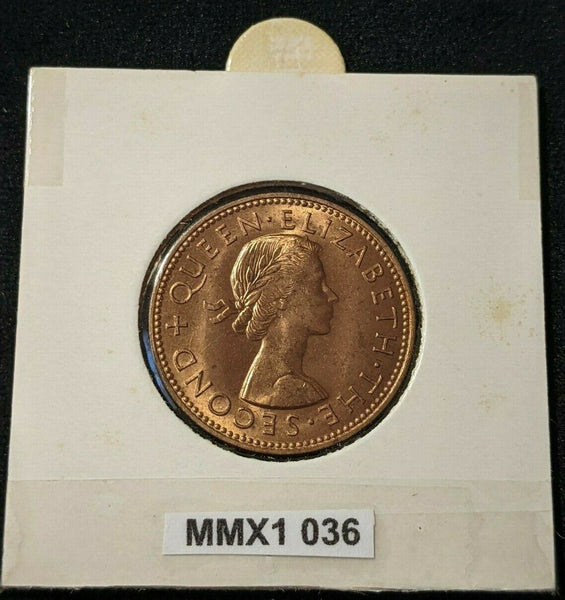 New Zealand 1960 Half Penny 1/2d KM# 23.2 #036