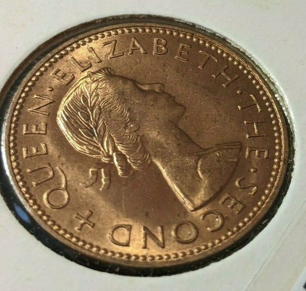 New Zealand 1960 Half Penny 1/2d KM# 23.2 #036