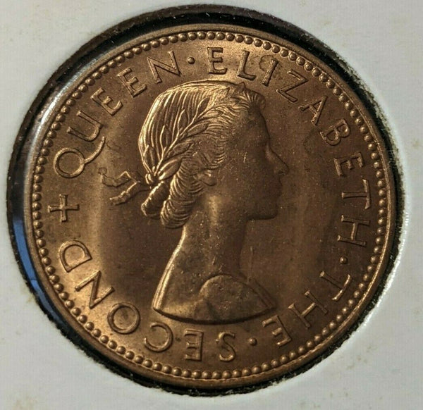 New Zealand 1960 Half Penny 1/2d KM# 23.2 #041